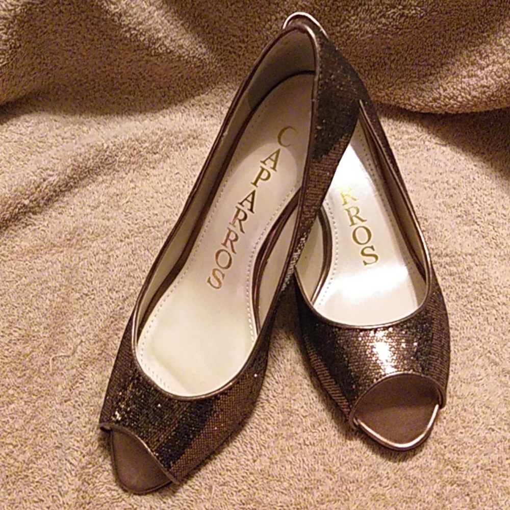 Caparros Denver Synthetic Womens Peep Toe Pump